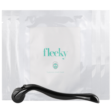 Fleeky Hyaloron Sheet Mask & Dermaroller